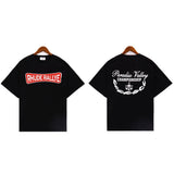 American rhu co-branded marlboro f formula traffic jam coconut tree sunset logo short-sleeved couple t