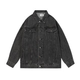 Maison margiela mengyaoletterprinting lapel easiest for match denim jacketoutwear