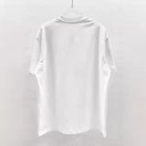 City manuscript series t-shirt - pink print short sleeve tee