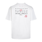 Latte art glue printing t-shirt, double yarn pure cotton fabric