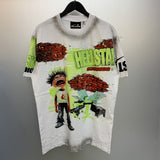 H-star series] fog high street retro women's head washed and distressed couple t-shirt shorts sweatshirt pants