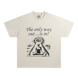 Gallerydept classic letter gradient print short-sleeve t-shirt - valentine's day edition