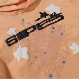 Sp5der Hoodie & Sweatpants 2 Piece Set Cobweb Puff Print Pure Cotton