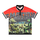 Wholesale american streetwear mixed emotion hotfix rhinestone print short sleeve t-shirt, hoodie, sweatpants, and jacket set