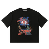 House of errors all-seeing eye graphic tee - trendy short sleeve couple's high street hoodie