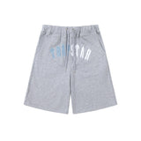 Factory direct trapstar rainbow letter gradient towel embroidery short sleeve t-shirt & fog high street shorts set