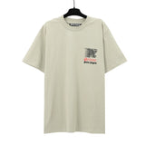 wholesale pa angel coconut tree flame letter logo graffiti paint short-sleeved t-shirt