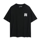 amri washed distressed tiger head number & letter logo short sleeve t-shirt