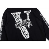 Vlone Hoodie autumn and winter skeleton arm pattern