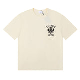 Rhude T Shirts Totem Simple Printing Cotton Casual Short Sleeve Men and Women