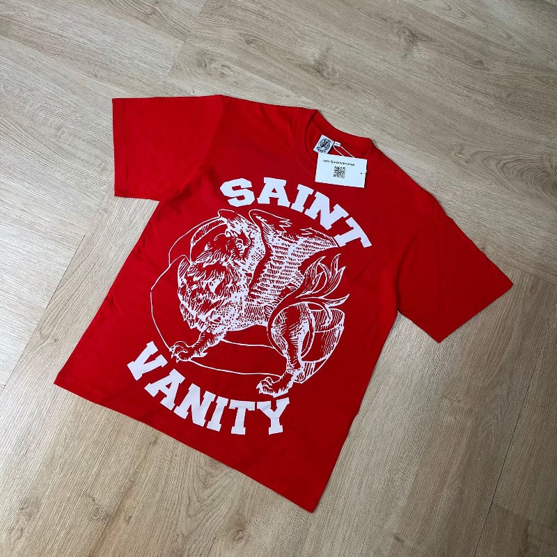 American saint t-shirt summer high street hip hop letterprinting short-sleeved t-shirt