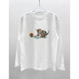 High-quality heavyweight cotton long-sleeve base layer tee - relaxed fit for autumn
