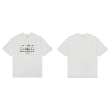 Neutral japanese style casual small logo patch round neck short sleeves