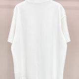 Mathematical symbol print minimalist cotton short-sleeve t-shirt