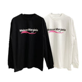 Neutral thick plate stereo craft printinglong sleeves thick t-shirt