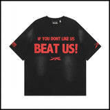 Hs american high street retro washed portrait short-sleeved t-shirt long sleeves sweatshirt hoodie