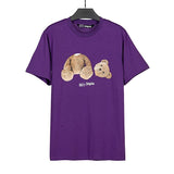Correct version of pa beheaded bear short sleeve palm tree high street ins teddy bear shark love