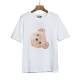 Correct version of pa beheaded bear short sleeve palm tree high street ins teddy bear shark love