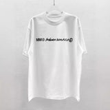 A high-quality handwritten font stereo foam process pure cotton short-sleeved t-shirt