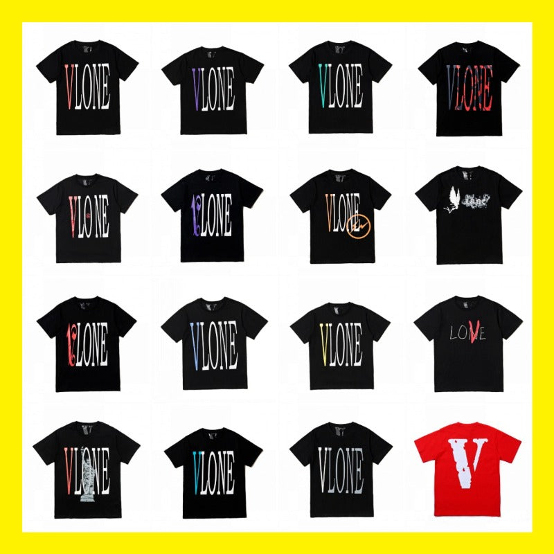 Wang yibo lne short-sleeved big v reflective hot diamond devil angel couple outfit loose