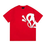 Synaworld american streetwear hip-hop foam print short sleeve sports five-point shorts casual t-shirt set dr