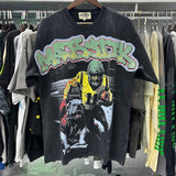 MAJESTIK T Shirts Bulldog Football Graphic Crop Tee Hot Diamond