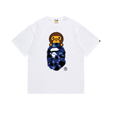 B@pe tshirtsssummer ape head little monkey camouflage short-sleeved round neck t-shirt