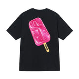 Three-label short-sleeve summer men's relaxed fit high-quality t-shirt