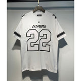 Amri short-sleeve t-shirt, numbered jersey, soccer uniform, mesh athletic casual shorts