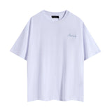 amri washed distressed tiger head number & letter logo short sleeve t-shirt