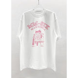 City manuscript series t-shirt - pink print short sleeve tee