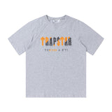 Cross-border trade trapstar rainbow letter gradient towel embroidery short sleeve t-shirt & fog high street shorts set