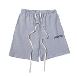Hip-hop shorts american high street shorts essletterprintingloose terry half length pants casual sweatpants