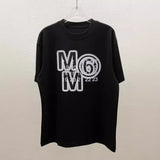 Digital print double yarn combed cotton short-sleeve t-shirt