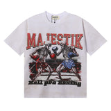 MAJESTIK T Shirts Pro Boxer Graphic Crop Tee hot diamond