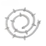 Zircon necklace tennis chain