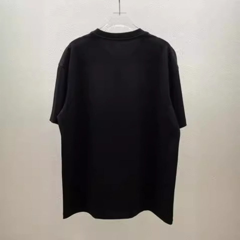 Maison margiela thick board digital laser sticker printing craft round neck short sleeve t-shirt