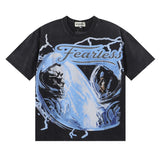 MAJESTIK T Shirts Astronaut Graphic Crop Tee Hot Drill
