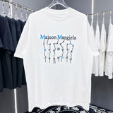 Spring/summer digital print embroidered crew neck short sleeve t-shirt