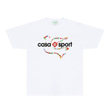 Casablanca T Shirts Fashion Print Street