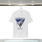 Casablanca spring/summer dreamland: starry castle casa letter logo short sleeve couple's tee
