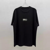 Minimalist foil print, pure cotton drop shoulder couple's t-shirt