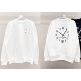 Autumn long-sleeve letter print crewneck heavyweight sweatshirt