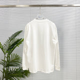 Neutral thick plate stereo craft printinglong sleeves thick t-shirt