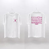 Imported flocked digital print crew neck 100% cotton heavyweight short sleeve t-shirt - couple's style