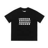 Circle number logo digital hd print youth short sleeve t-shirt