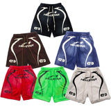 Hip-hop shorts american casual high street mud dyed distressed retroloose sports shorts sweatpants summer half length pants