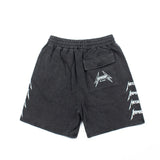 Hip-hop shorts american high street half length pantslettercasual sports loose washed distressed retro shorts for men