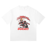 Ducati soccer jersey collaboration printed football t-shirt & relaxed fit tracksuit set