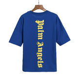 Correct version of pa beheaded bear short sleeves palm tree high street bat sleeves big logo letter on the back